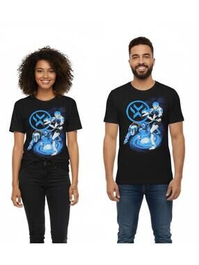 T-Shirt / Voltron Legendary Defender Black Graphic T-Shirt / XL / New